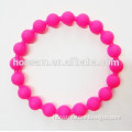 Candy Ball-shaped Hot Selling Silicone Bead Bracelets, Soft, Good Flexible, OEM/ODM Orders Welcomed